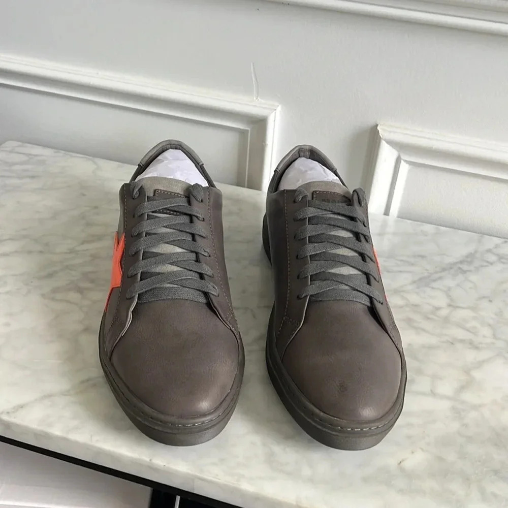 Steve Madden Men Dangr Tennis Sneakers- Gray, US 9 - Picture 2 of 6
